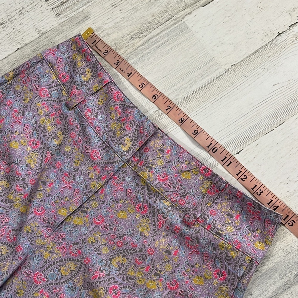 Nike Golf Lavender Paisley Print Bermuda Shorts Size 4 - Picture 9 of 12